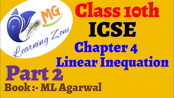 Class 10th ICSE | Mathematics | Chapter 4:- Linear Inequation | Part 2
