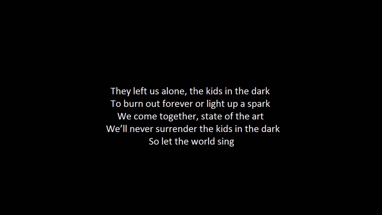 Kids In The Dark All Time Low Lyrics