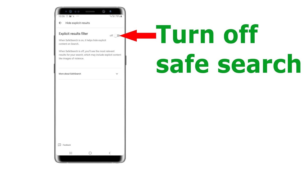 How To Turn Off Google Safe Search On Samsung How To Turn On Google