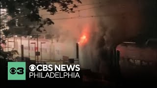SEPTA's Paoli-Thorndale line running again after fire damages two train cars at Paoli station