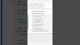 Must-Know AWS Interview Questions for Cloud Engineers & DevOps Roles | CodeVisium #AWS #Cloud