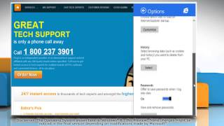 How to clear Internet Explorer® browsing history, cache and cookies in Windows® 8.1 Pro Preview