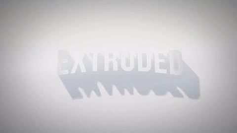 Extruded Title Reveal After Effects Templates