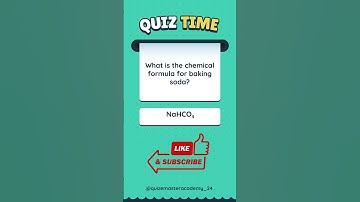 What is the chemical formula for baking soda
