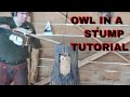 owl in a log tutorial