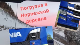 Погрузка в Норвежкой деревне.