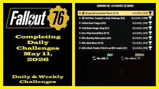 Completing Daily Challenges For May 11, 2026 - Fallout 76 Daily Challenges Guide