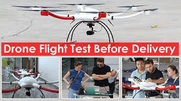 10 Units YANGDA Hexacopter Drone Flight Test Before Delivery