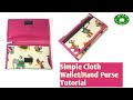 DIY Hand Purse Stitching In Easy Way/How To Sew #Mobile #Wallet/Cloth Purse@Hema's Bag Creations