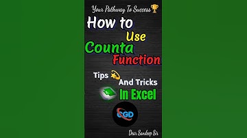 How to use counta function in excel tips and tricks 💯💫 #exceltips #tutorial #shortvideo