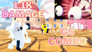 1.1K DAMAGE GEAR 5 COMBO (Fruit Battlegrounds)