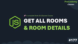 Create GET API to Fetch All Rooms & Room by ID | Part #177