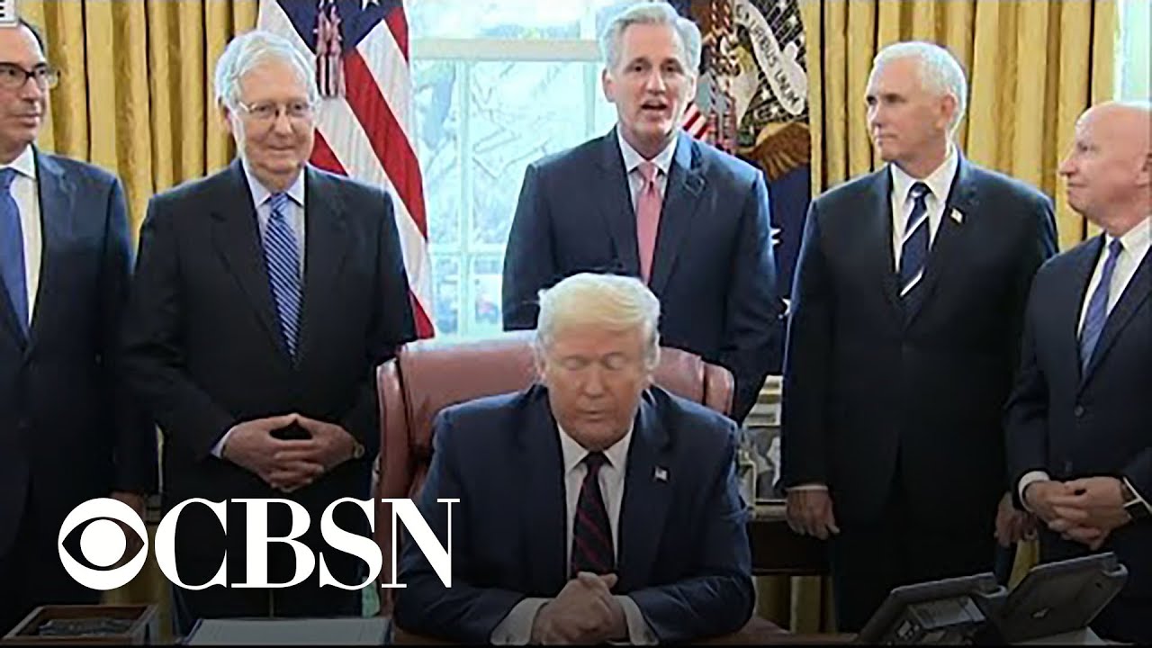 Trump signs $2 trillion coronavirus relief package