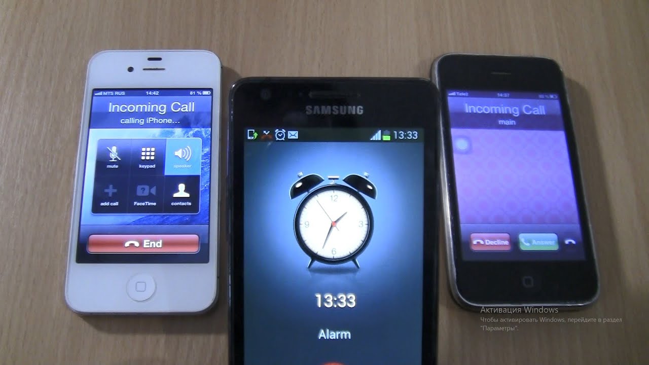 Alarms+Double call at the Same Time Samsung Galaxy S2+Iphone 3Gs+4s with rare iOS 6