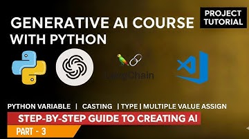 Python Variables Full Tutorial | Data Types, Type Casting | Generative AI (Part-3)