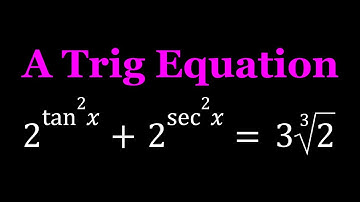 A Trigonometric Equation with Tangent and Secant