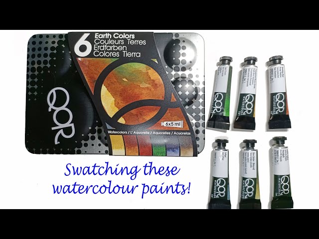 QoR by Golden 24 Watercolour Paint Tube Set: Unboxing, Swatch, Review &  Comparison 
