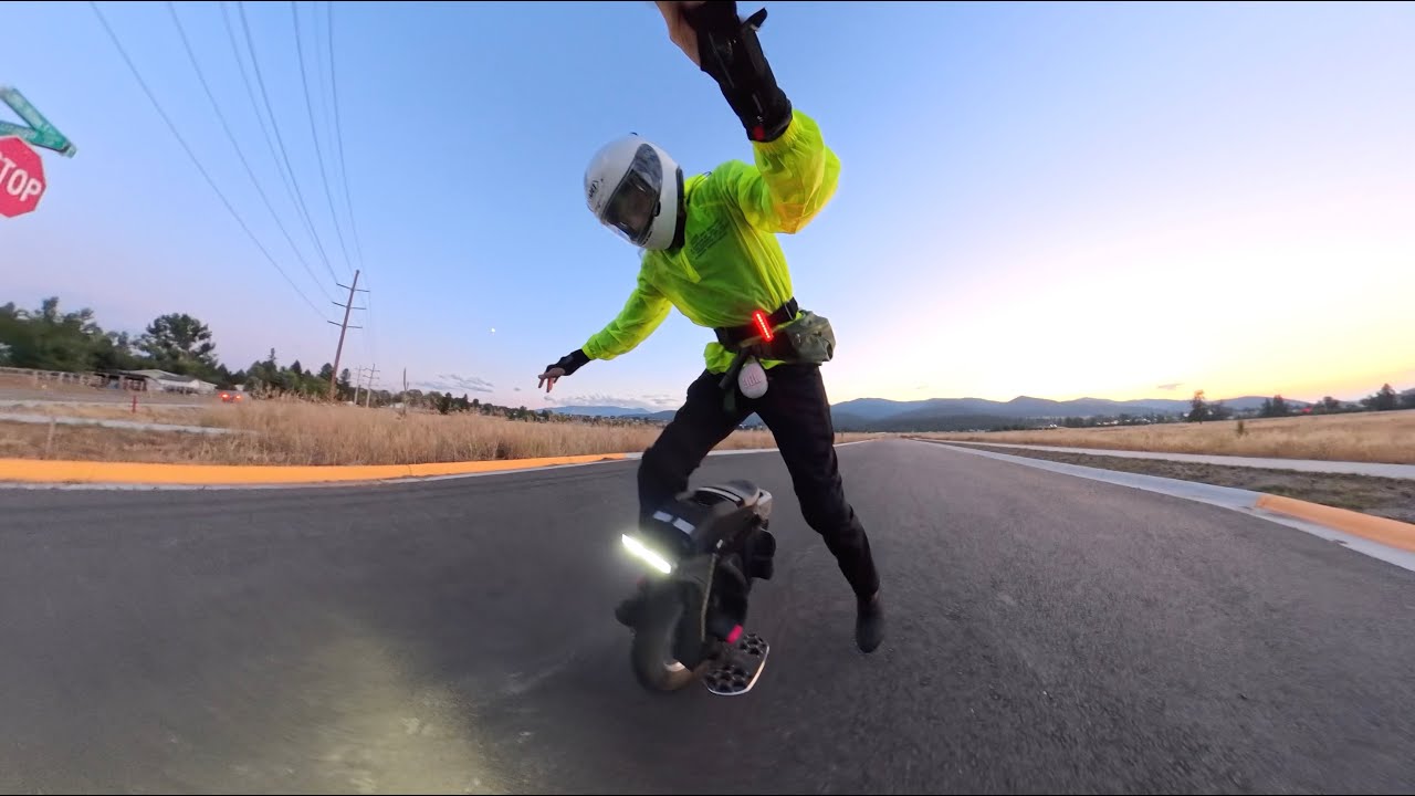 Electric Unicycle early August dusk ride 2025