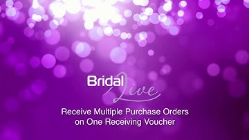 Receive Multiple Purchase Orders on One Receiving Voucher