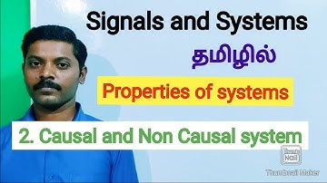 Causal and Non causal system in Tamil | Anti causal system in Tamil
