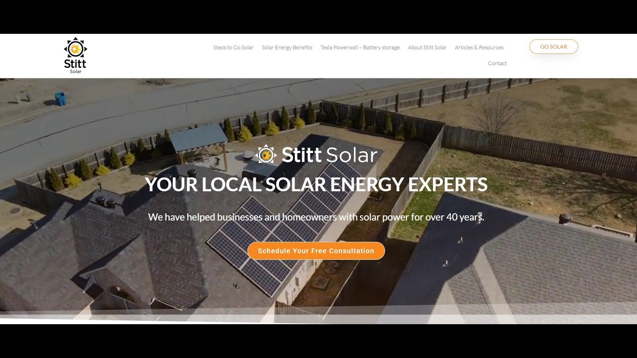 Stitt Solar Website Audit Screencast