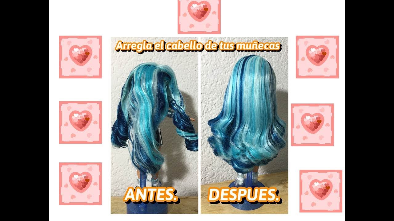 COMO ARREGLAR Y RESTAURAR EL CABELLO DE MUÑECAS NUEVAS.