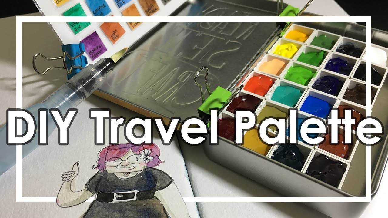 How to make a Studio Travel Palette-Holbein Watercolors