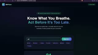 Details AirPulse - AI Air Quality Advisor | NextStep Hacks 2026 News
