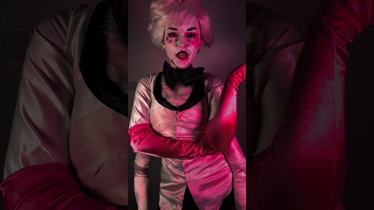 😱Alastor gives Husk to Angeldust👀 Hazbin Hotel in Real Life #shorts