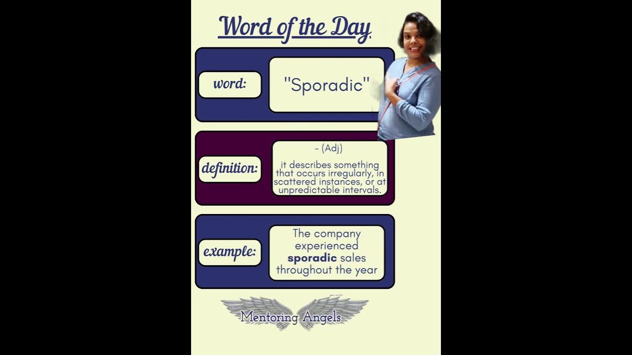 Word of the Day! Understanding and using the word Sporadic by