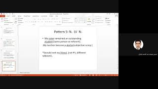 English | 1 | sentence patterns