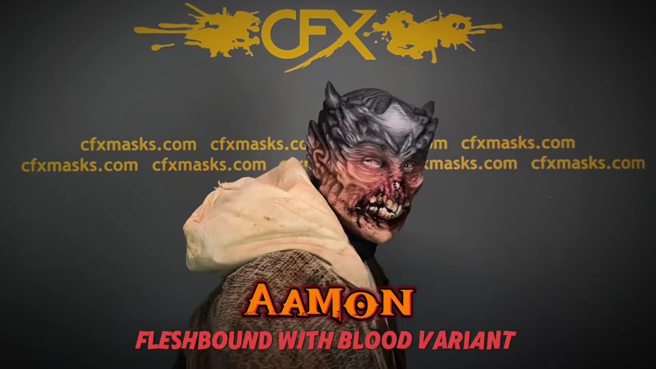 CFX Masks Aamon Head Only Male Fit Silicone Mask Movement Video