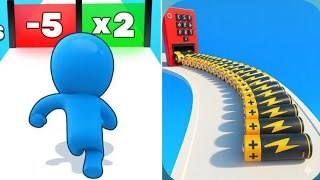 Count Master Vs Battery Runner ⚡🧍 | Epic-Game | Satisfying Gameplay Walkthrough