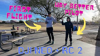 First time flying the DJI Neo + RC 2