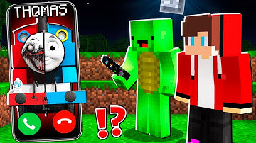 Why Creepy CHOO CHOO THOMAS CALLING to JJ and MIKEY at 3am? - in Minecraft Maizen