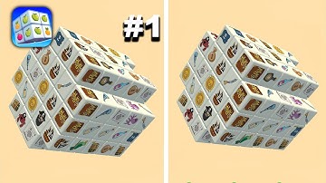Cube Match 3D Tile Matching - Hyper Hybrid Casual - Gameplay Walkthrough (iOS & Android)