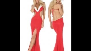Sexy Mrs Claus Christmas Gown Wholesale Sexy Christmas Dress on Lover-Clothes com