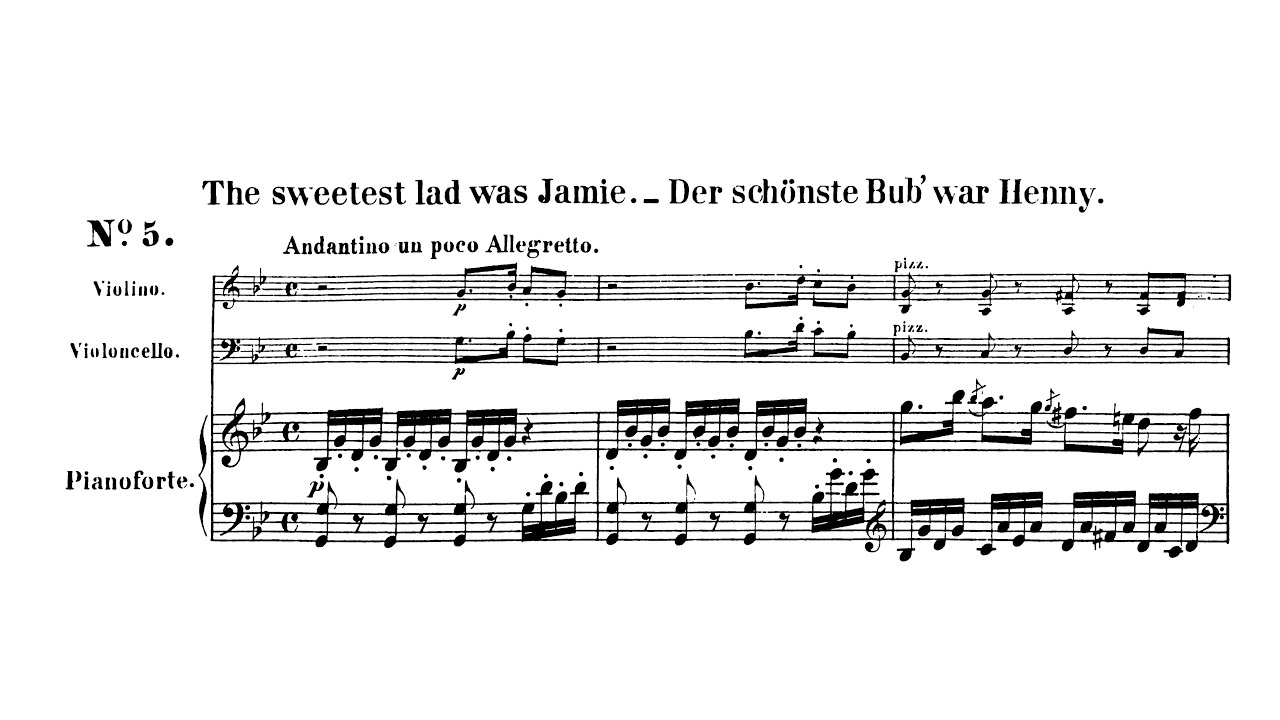 Ludwig van Beethoven – 25 Scottish Songs, Op. 108: 5. The Sweetest Lad Was Jamie akkorde