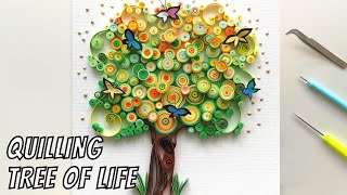 Tree of Life Quilling Paper Art | Tree Quilling Tutorial