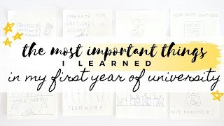 The most important things I learned in my first year of university | studytee