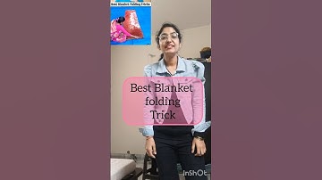 Blanket Folding Hack #blanketfold #hometips #homedecorideas #storagehacks #homehacks