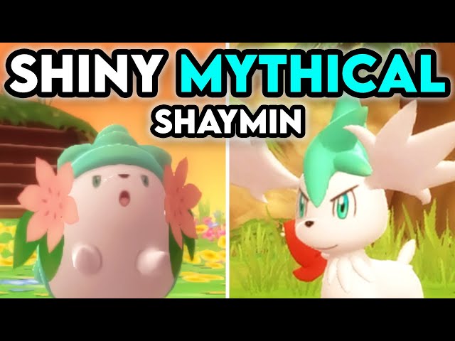 6IV Shiny Shaymin Sky Forme Pokemon Brilliant Diamond and Shining Pearl