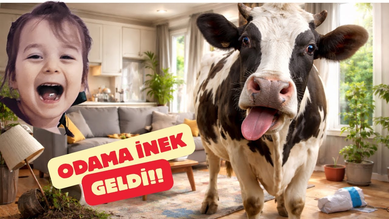 İNEĞİ GÖNDERMEK İÇİN ÇİLEKLİ SÜT VERDİM!!  #keşfet #niloya #vladandniki 