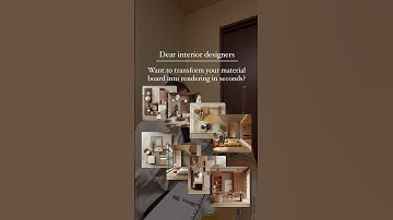 How to transform your material board into rendering in seconds #interiordesignai #midjourney #ai