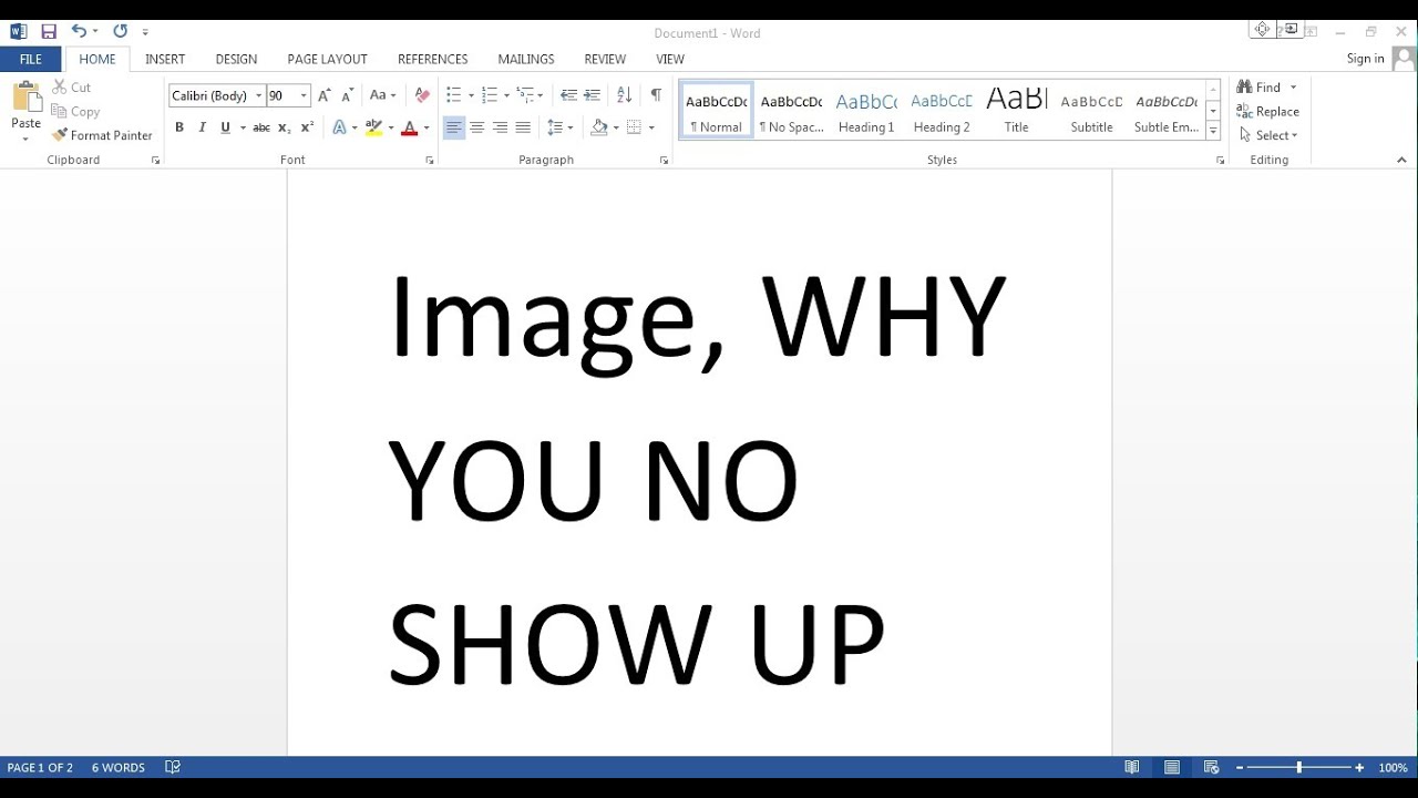 How To Fix Images Not Showing Up When You Paste It In Microsoft Word