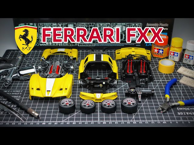 BUILDING A FERRARI FXX 1/24 TAMIYA PLASTIC MODEL CAR - YouTube