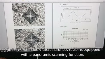 The software of the fully automatic Vickers hardness tester has powerful functions#hardness tester