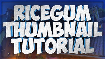RICEGUM STYLE THUMBNAIL /// Photoshop CC /// Tutorial