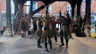 'John Barleycorn' under Ledbury Market House. Pub Dance Out May 6th 2026
