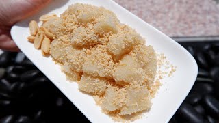 Traditional Peanut Mochi | 传统花生麻薯，QQ软软的口感，超好吃！